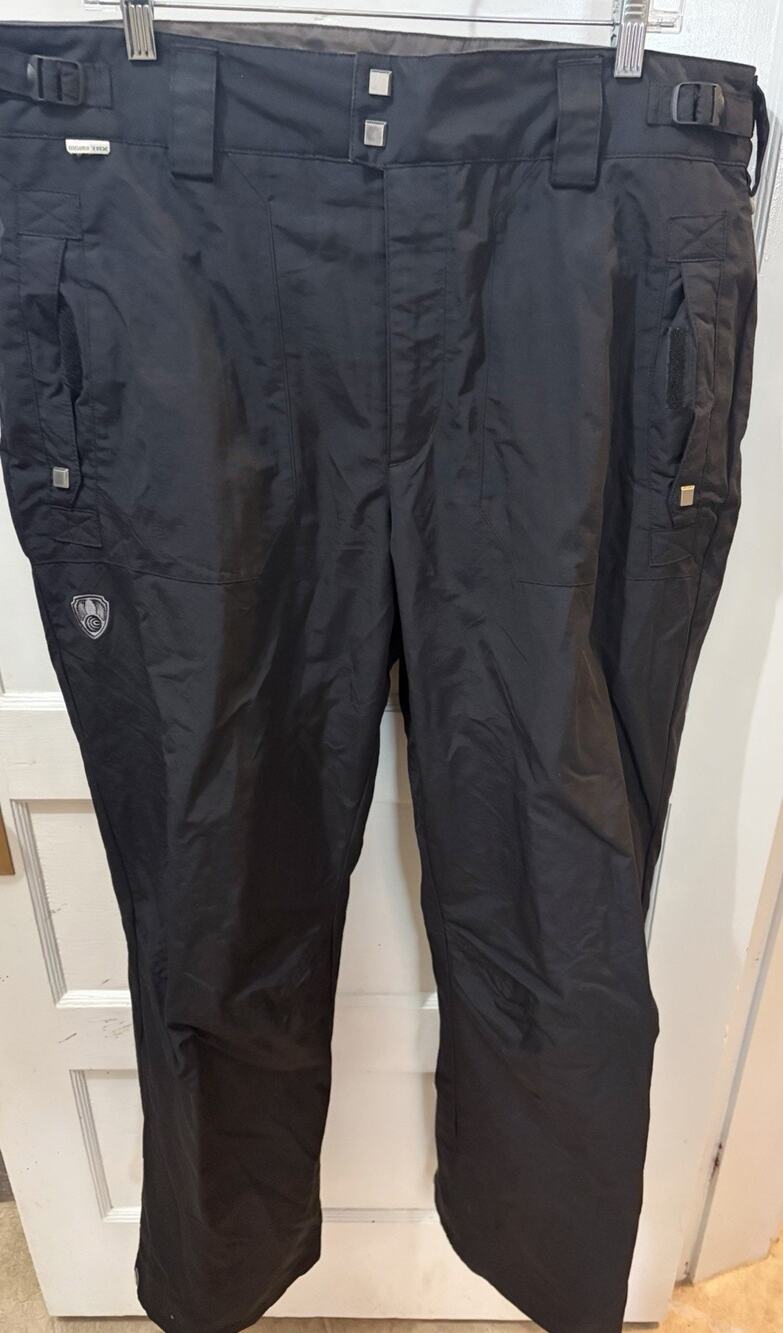 Columbia Pants Men Sz L Convert Waterproof Snow Ski Snowboarding Black